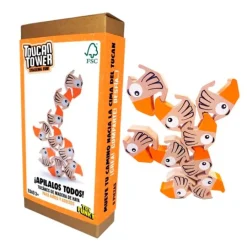 Juego de equilibrio de madera Torre Tucán - Toy Funky