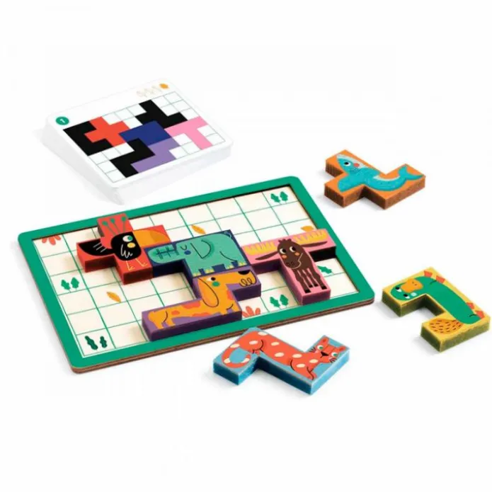 Juego de lógica de madera Pentanimo - Djeco