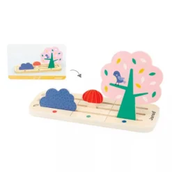 Juego de lógica y orientación espacial El Jardín - Janod