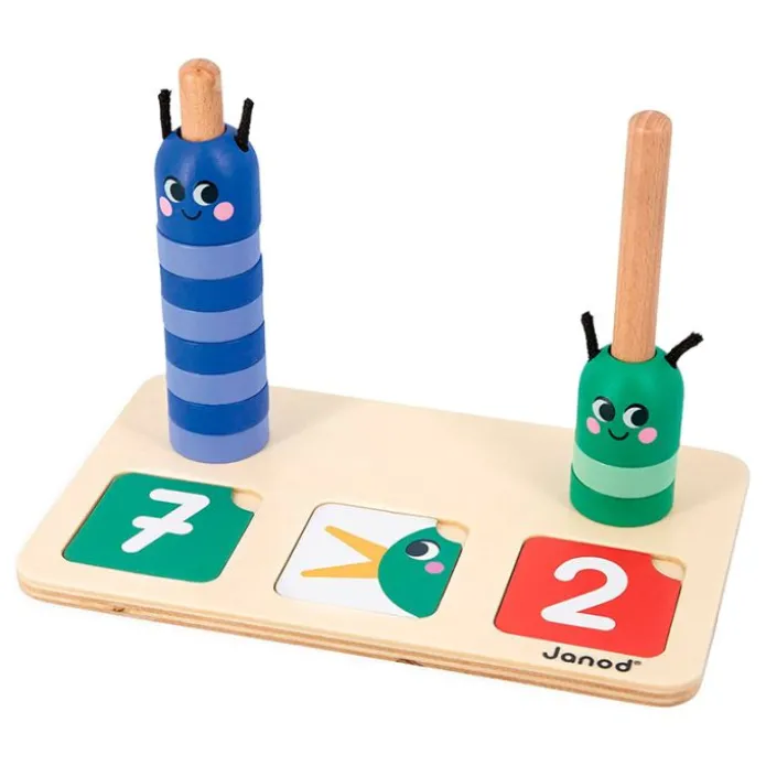 Juego de madera composición y comparación de números - Janod