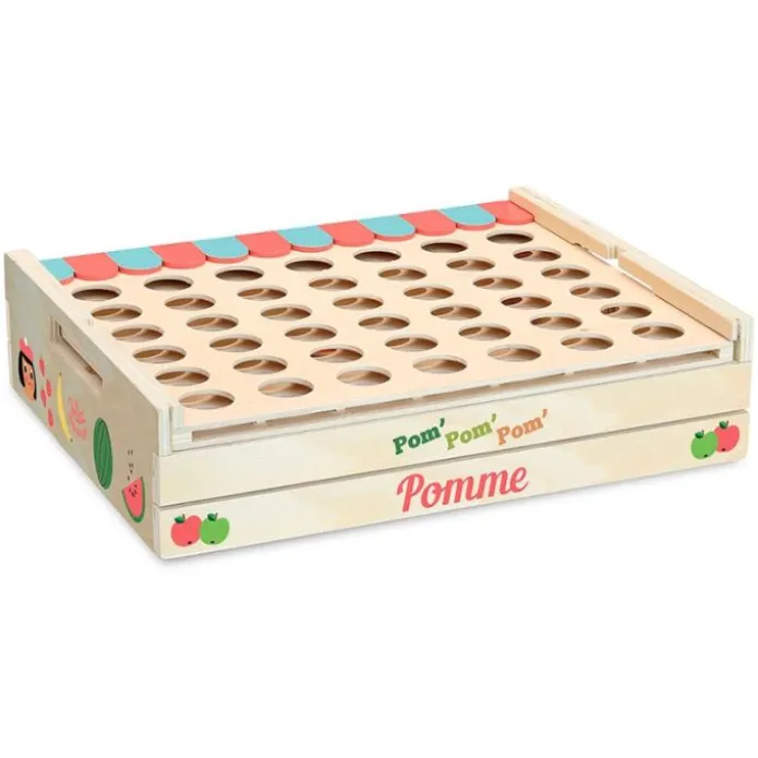 Juego de madera 4 en raya Manzanas - Vilac
