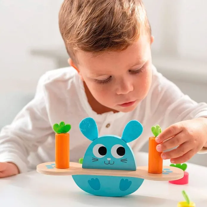 Juego de madera habilidad y equilibrio Bunny's Garden - Goula