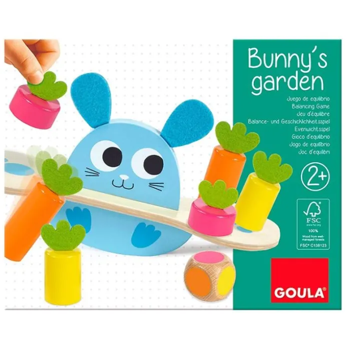Juego de madera habilidad y equilibrio Bunny's Garden - Goula