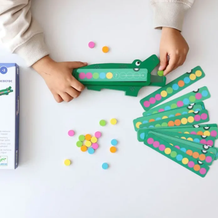 Juego de memoria cocodrilo de madera Crococroc - Djeco