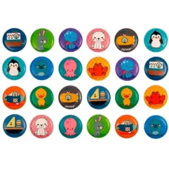 Juego de memoria para baño parejas de Animales 24 piezas - Janod