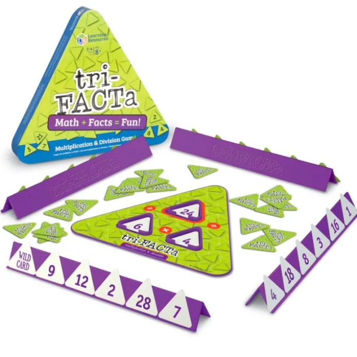 Juego de multiplicaciones y divisiones Tri-Facta - Learning Resources