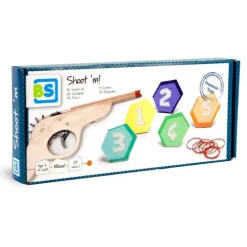Juego de puntería con pistola: Dispárame - BS Toys