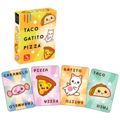 Juego de rapidez visual Taco Gatito Pizza - Lúdilo