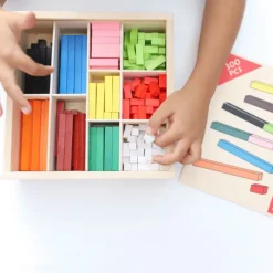 Juego de regletas Cuisenaire 300 piezas en caja madera - Goula