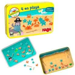 Juego en lata magnético 4 en playa - HABA