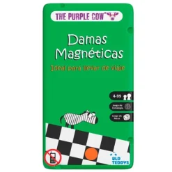 Juego en lata magnético To Go Damas - The Purple Cow