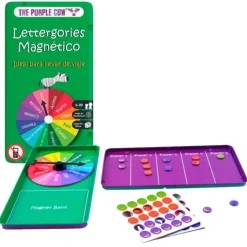 Juego en lata magnético To Go Lettergories vocabulario - The Purple Cow