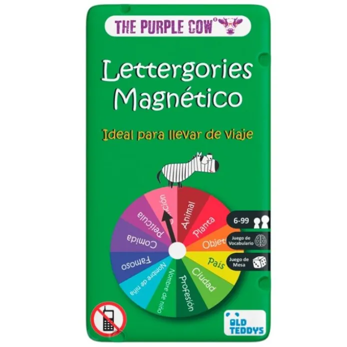 Juego en lata magnético To Go Lettergories vocabulario - The Purple Cow