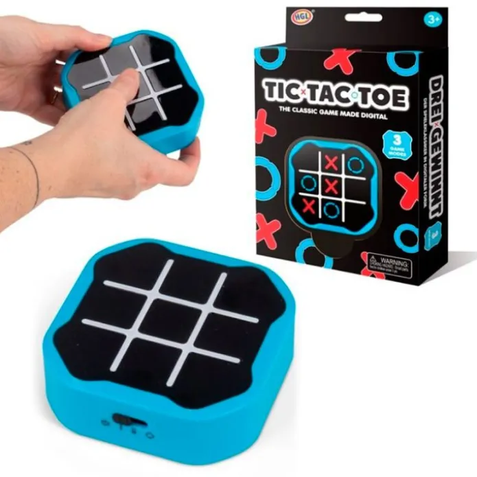 Juego interactivo 3 en raya azul - Tic-Tac-Toe