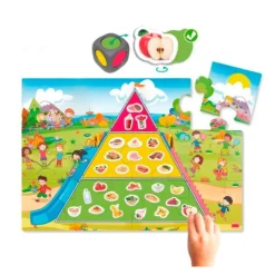 Juego la pirámide de la buena alimentación - Akros