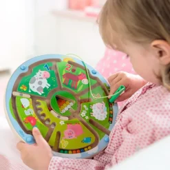 Juego magnético de madera Laberinto Números - HABA
