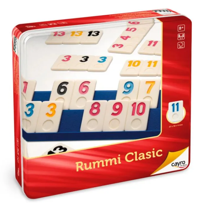 Juego Rummi Clasic 4 jugadores caja metal - Cayro