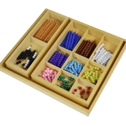 Juego serpiente positiva perlas sumar - Montessori
