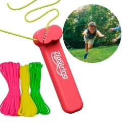 Juguete con 3 cuerdas voladoras - ZipString rojo