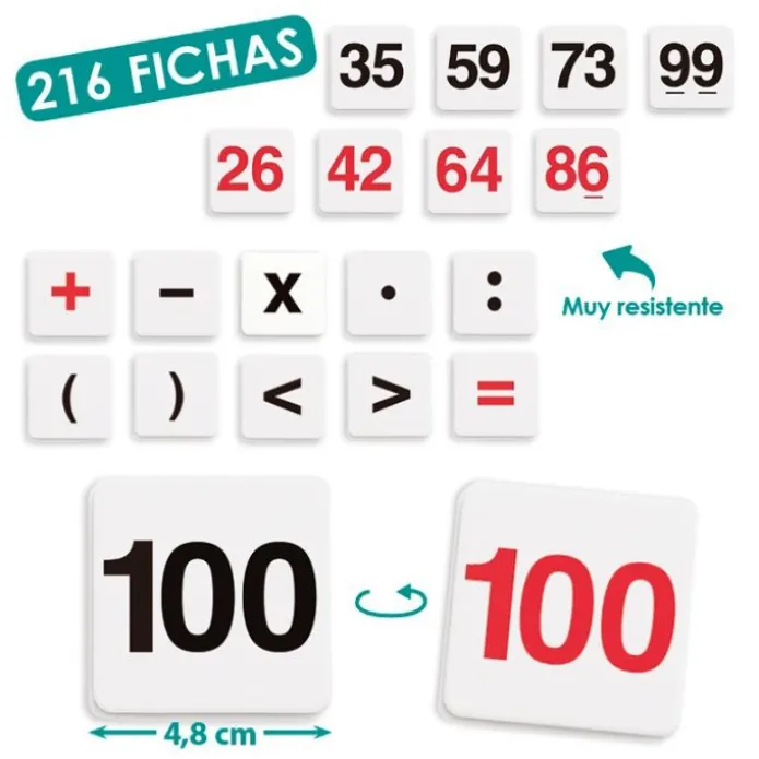 Kit de cálculo: sumar, restar, multiplicar y dividir - Akros
