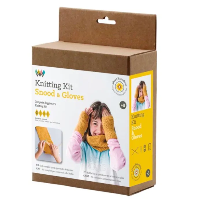 Kit de costura DIY cuello y guantes de lana - aPunt Barcelona
