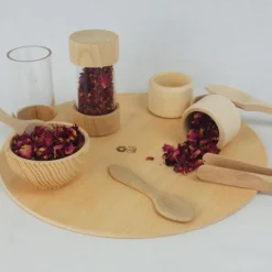 Kit de manipulación 12 piezas de madera - Enrosca