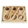 Kit de manipulación 8 piezas de madera - Enrosca
