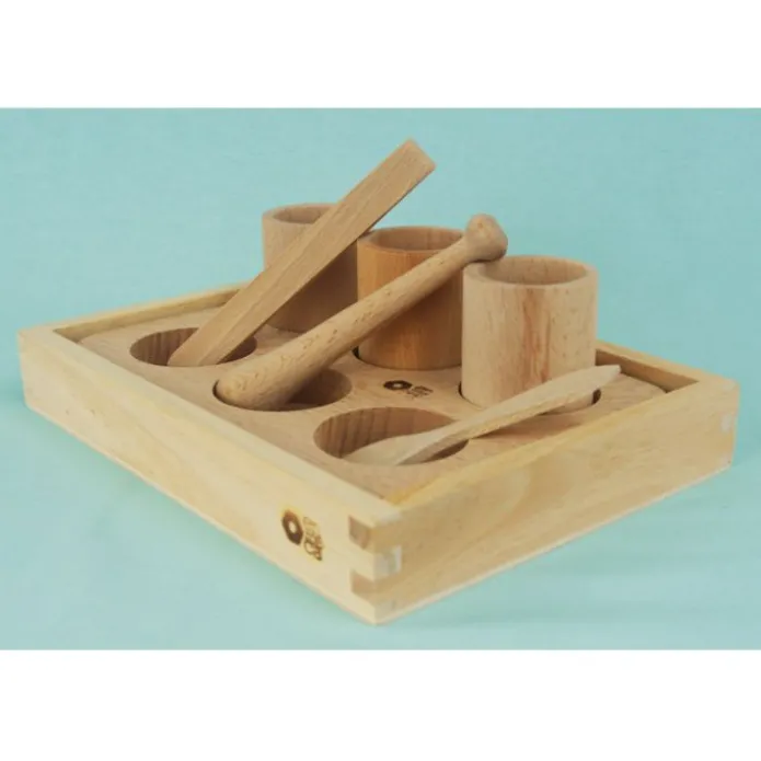 Kit de manipulación 8 piezas de madera - Enrosca