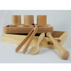 Kit de manipulación 8 piezas de madera - Enrosca