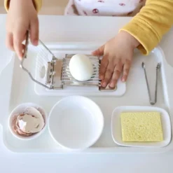 Kit para cortar y pelar huevos - Montessori