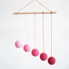 Kit para móvil Gobbi rosa DIY - Montessori