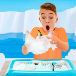 Kit sensorial invierno con nieve artificial, bandeja y animales - Zimpli Kids