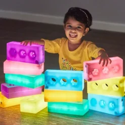 Ladrillos de construcción de colores con luz (12) - TTS