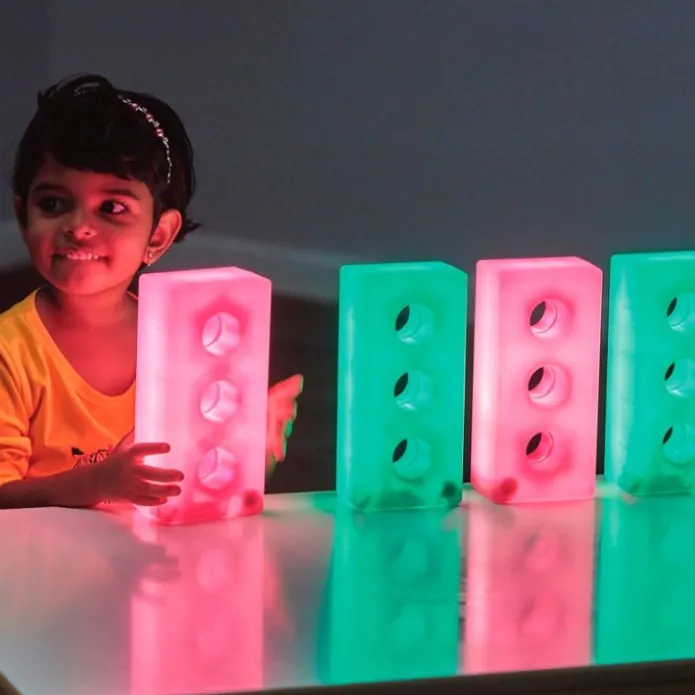 Ladrillos de construcción de colores con luz (12) - TTS