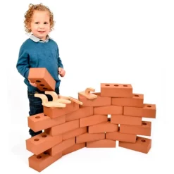 Ladrillos de construcción grandes de goma (50) - Playlearn