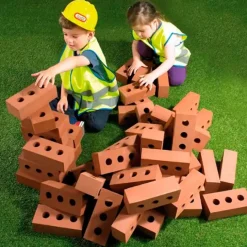 Ladrillos de construcción grandes de goma (50) - Playlearn