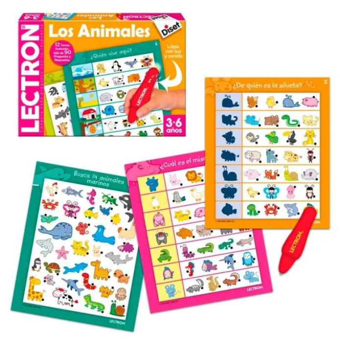 Lectron lápiz preguntas y respuestas Animales - Diset