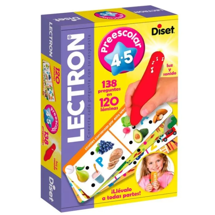 Lectron lápiz preguntas y respuestas Preescolar 4-5 años - Diset