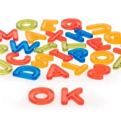Letras abecedario mayúsculas de colores translúcidos (76) - Miniland