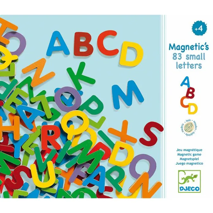 Letras abecedario mayúsculas magnéticas de madera - Djeco
