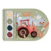 Libro con pincel y acuarelas Pequeña Granja - Little Dutch