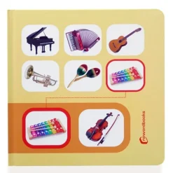 Libro de fotografías Busca y encuentra Instrumentos musicales - Nowordbooks