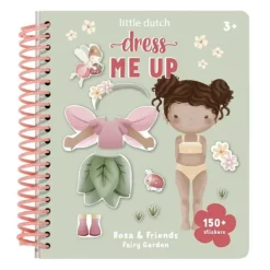 Libro de pegatinas Viste a Rosa Jardín de Hadas - Little Dutch