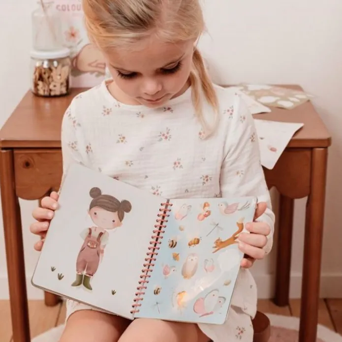 Libro de pegatinas Viste a Rosa Jardín de Hadas - Little Dutch