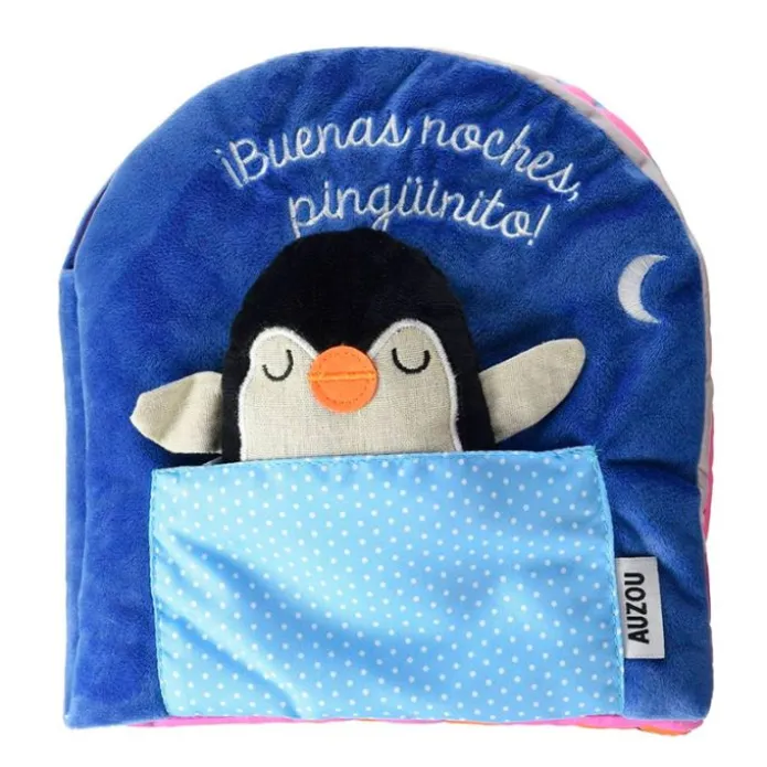 Libro de tela con muñeco - Buenas noches pingüino