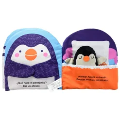 Libro de tela con muñeco - Buenas noches pingüino
