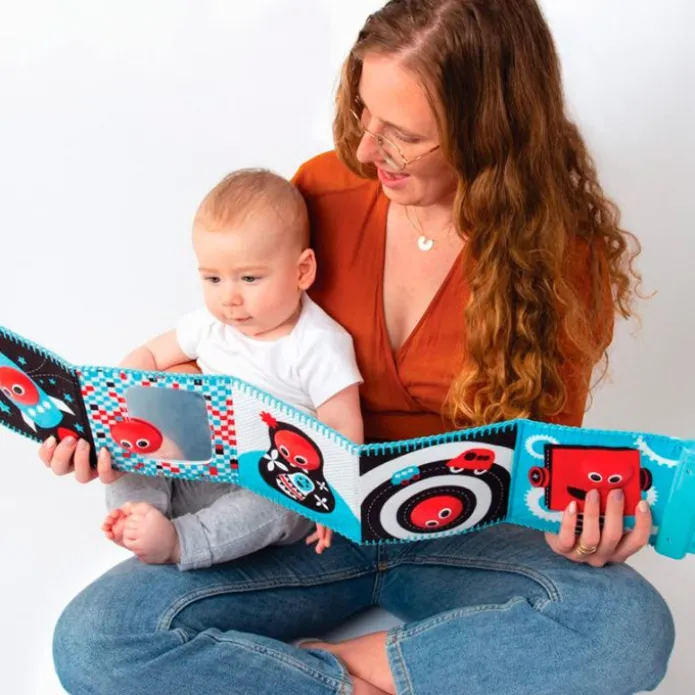 Libro de tela grande sensorial con luces y sonidos - Yookidoo