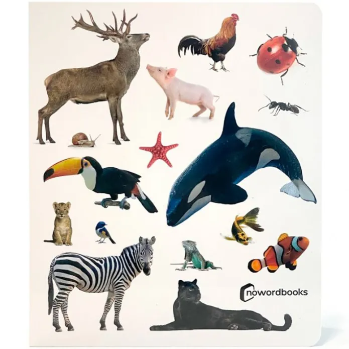 Libro grande de fotografías ¡Animales! - Nowordbooks