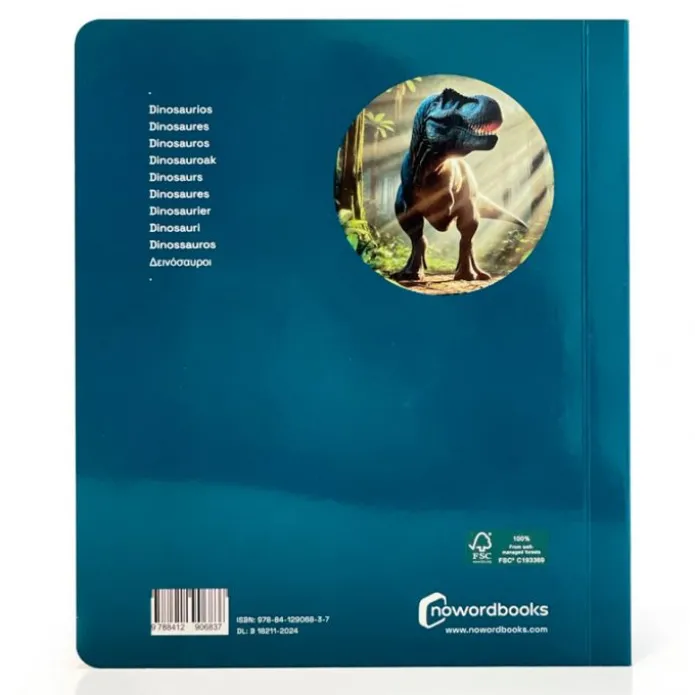 Libro grande de fotografías Dinosaurios - Nowordbooks