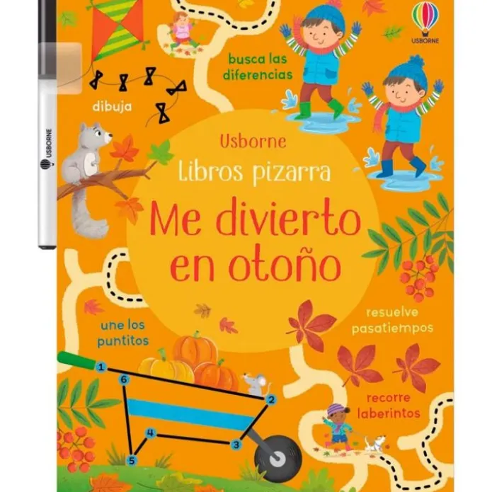 Libro pizarra Me divierto en otoño - Usborne